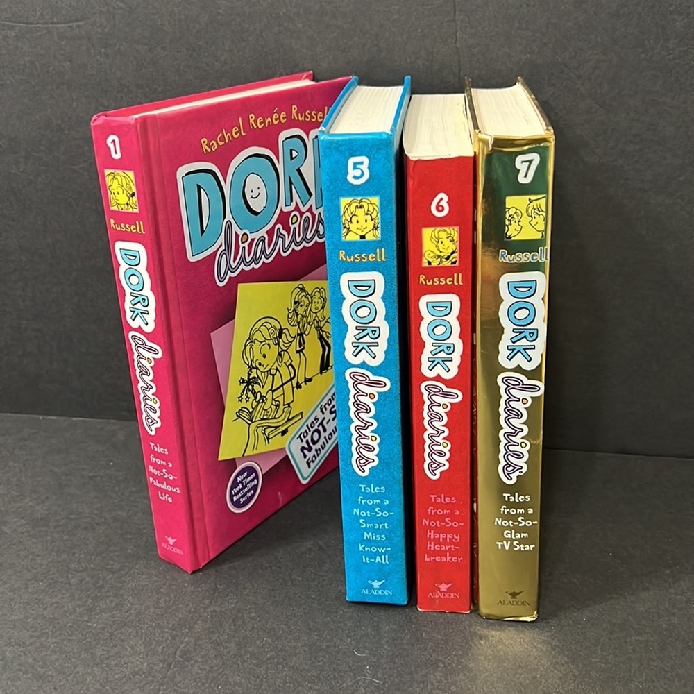 Dork Diaries 1,5,6,7, all for $25